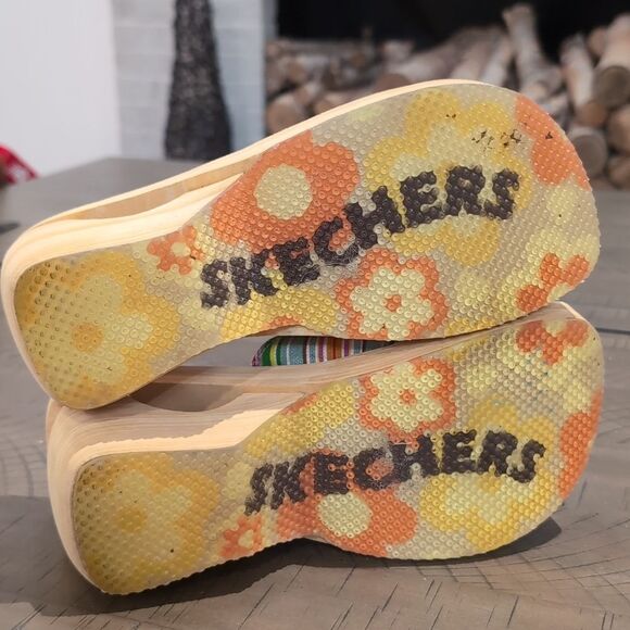 Y2K Skechers Canvas Clog Sandals Something Else Sz 7 - Picture 8 of 10